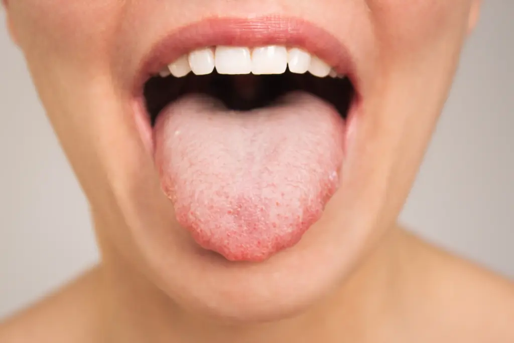 Persona enseñando la lengua
